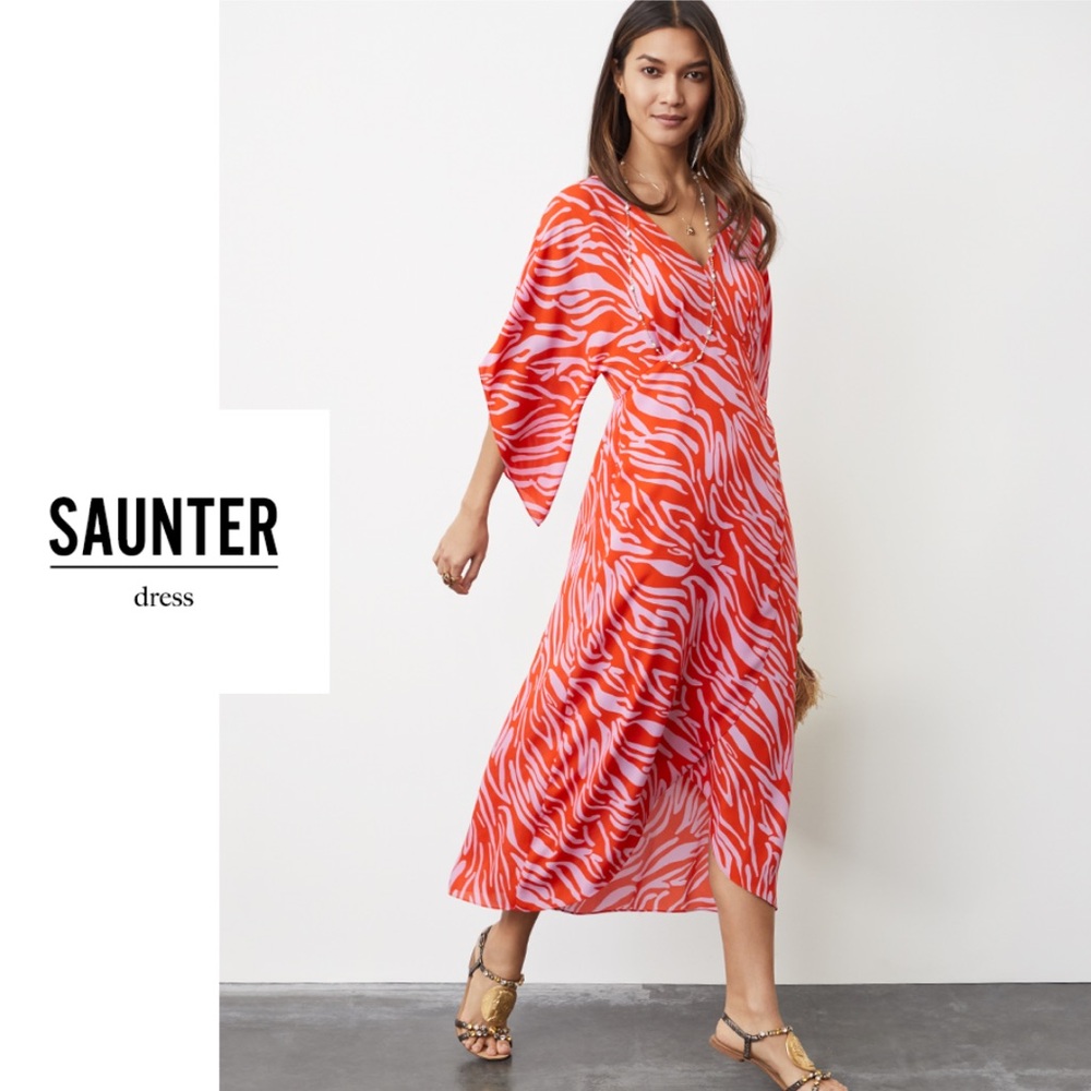 Cabi Saunter Dress‎ Flowy Maxi Size XS